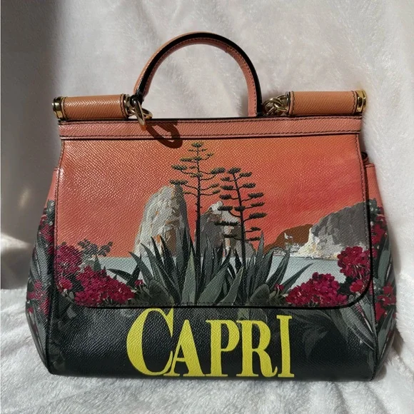 🌟HOST PICK🌟. DOLCE E GABBANA SICILY CAPRI BAG IN LIKE NEW CONDITION - Picture 3 of 13
